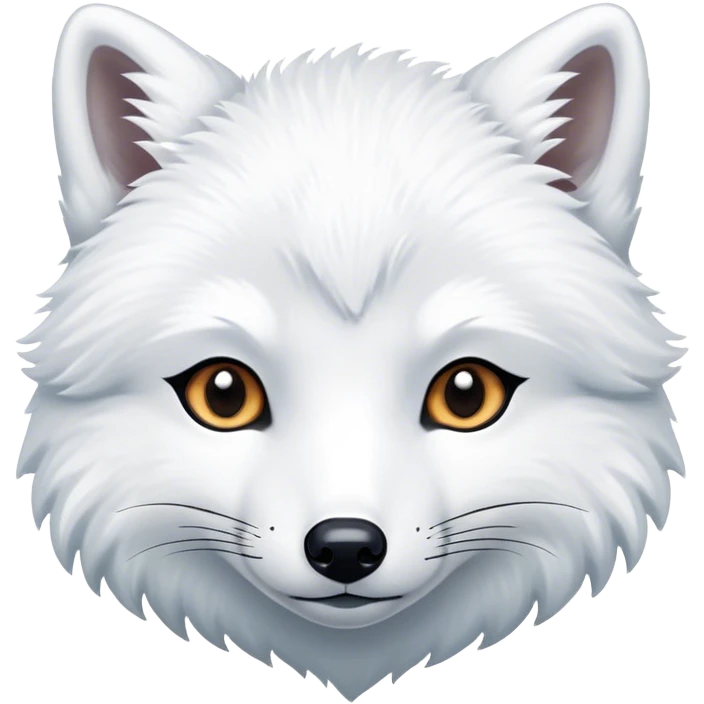 Arctic fox emoji