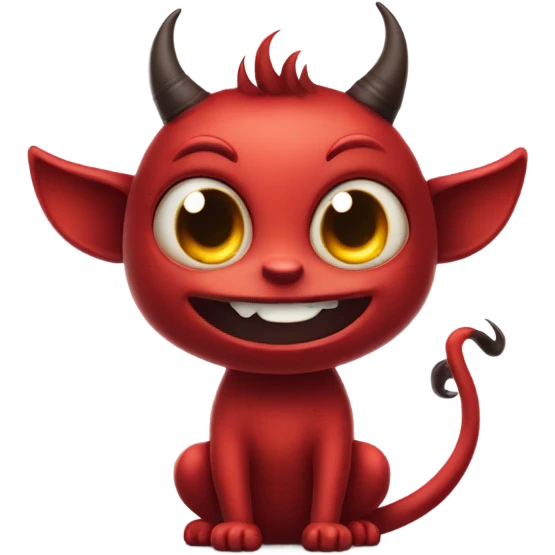 Cute devil emoji