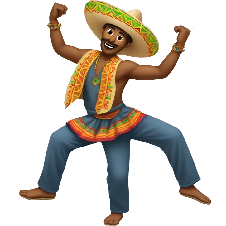 Taco man dancing to Indian music  emoji