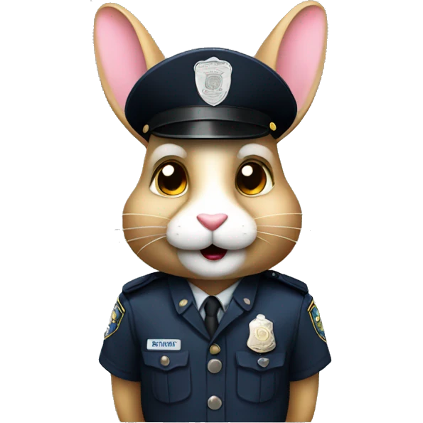 rabbit police sergeant emoji