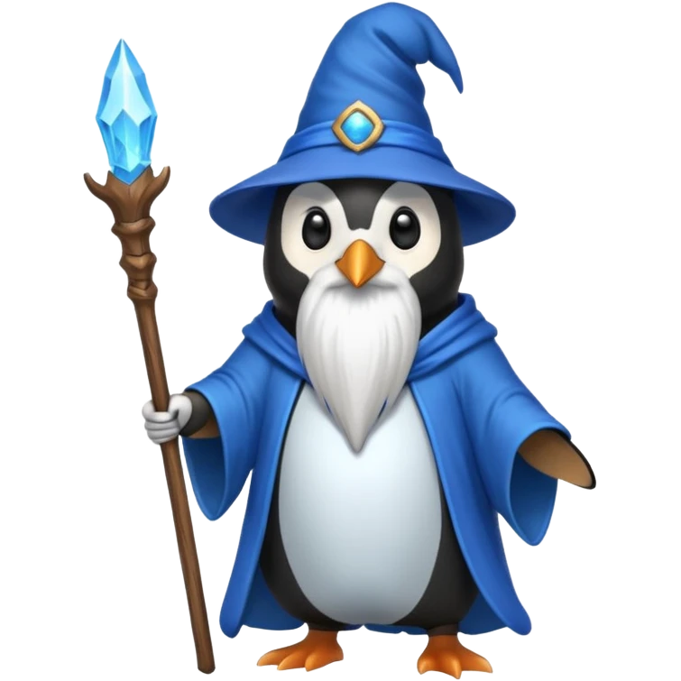 Penguin Wizard emoji