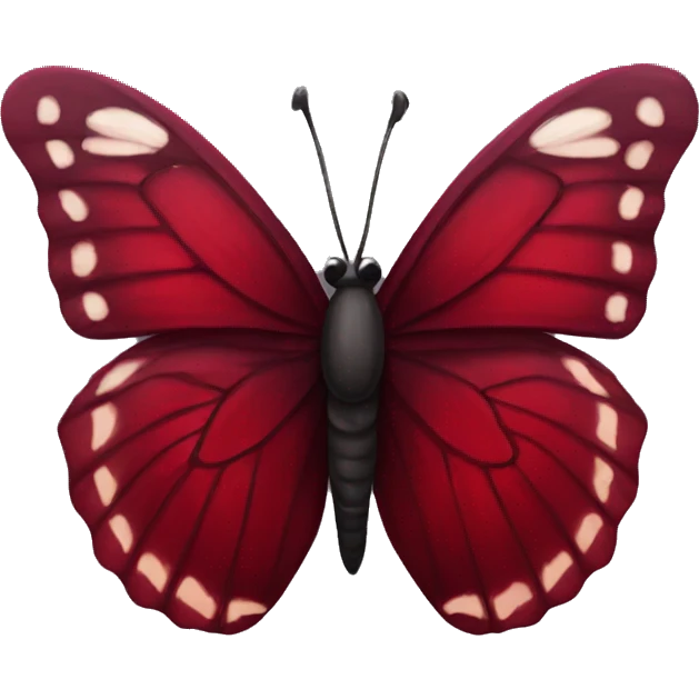 Dark red butterfly emoji