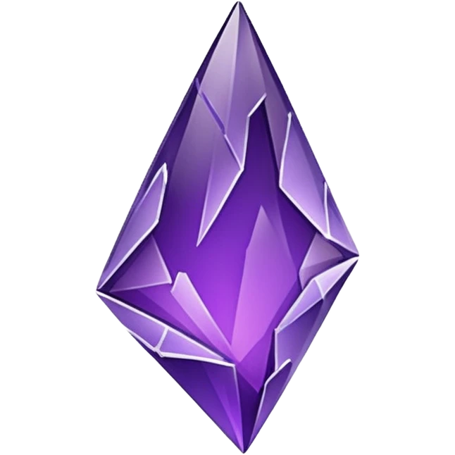 purple broken glass shard emoji