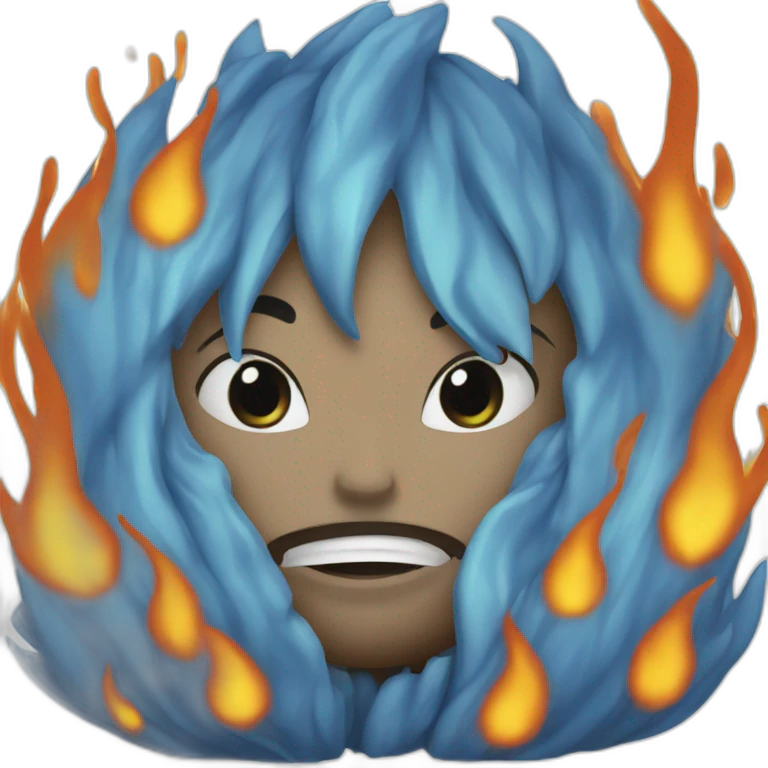 flame bleue emoji