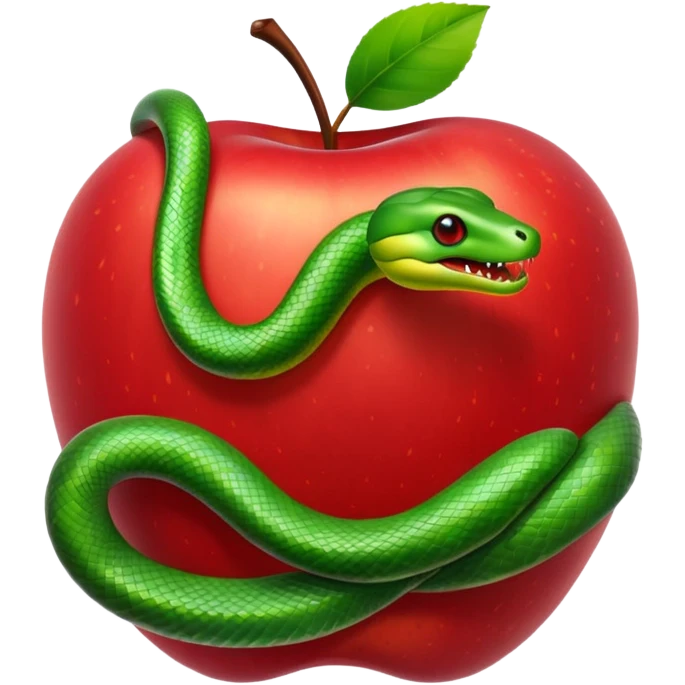 Snake apple emoji
