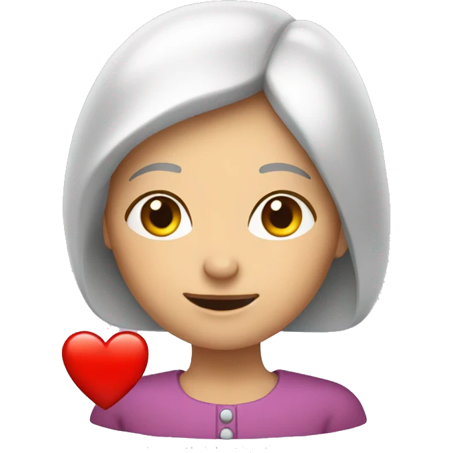 Frau mit herz emoji