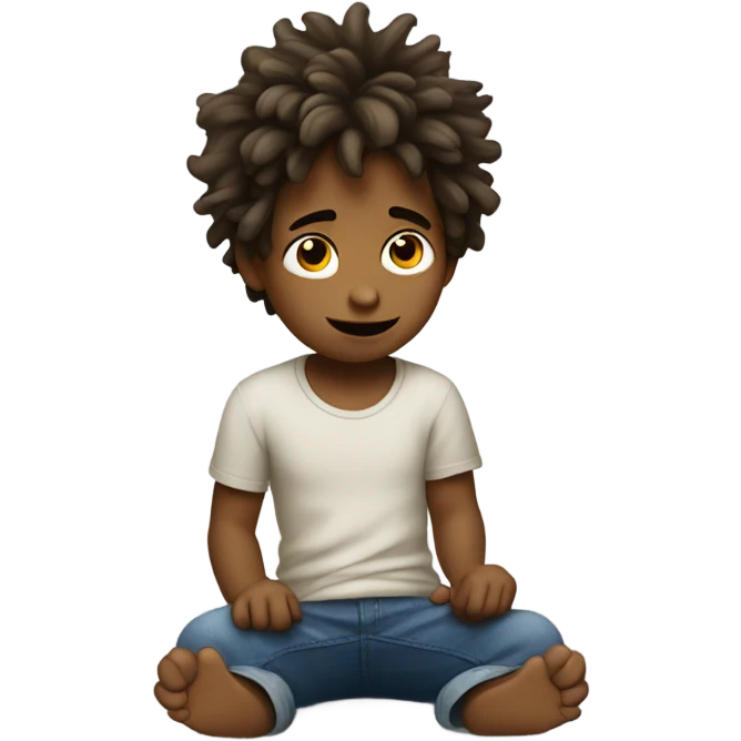 Kid picking his nose emoji