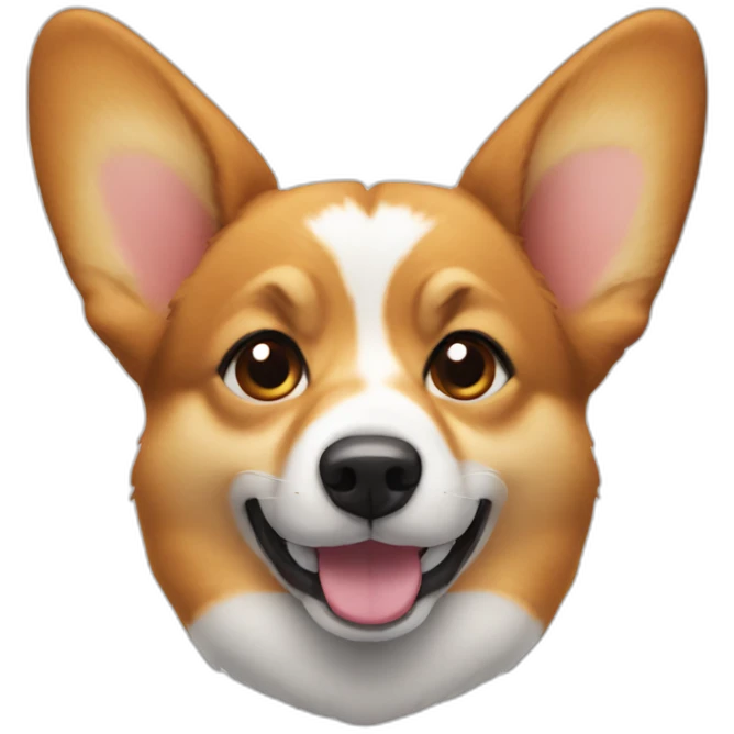 corgy with one ear emoji