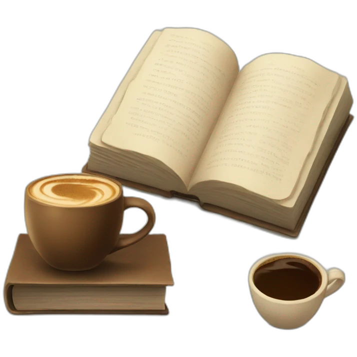 Coffee and a Book emoji