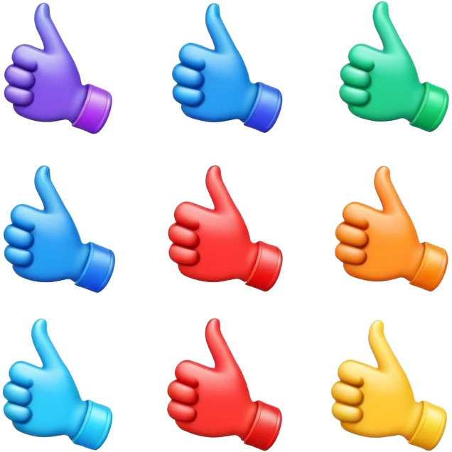 tap hand  icons in 3d emoji