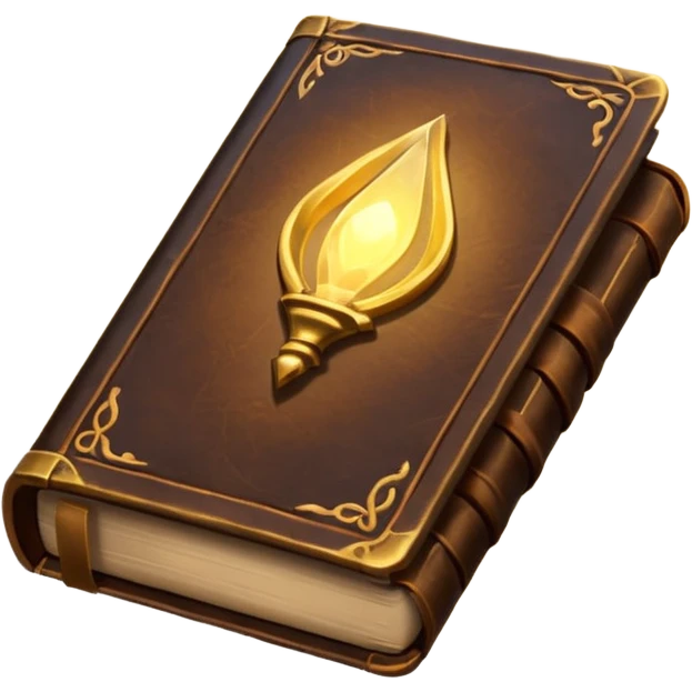 ancient book with glowing light inside emoji