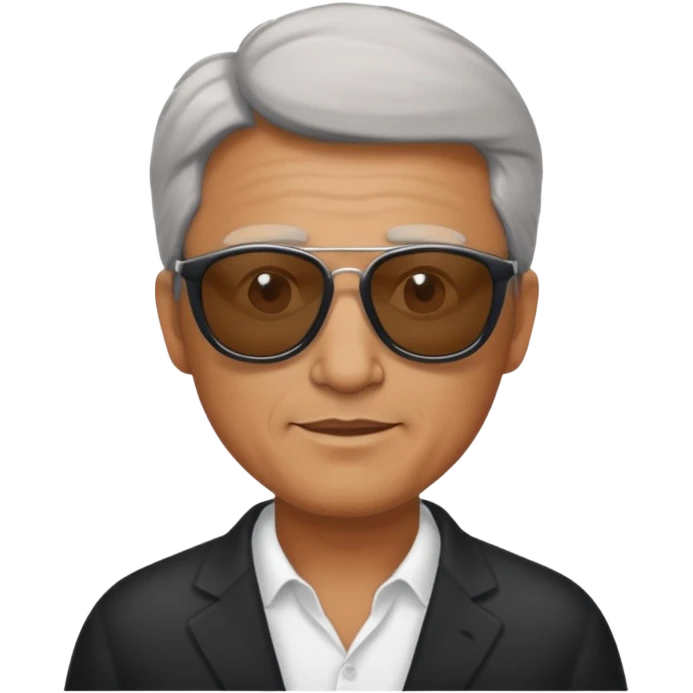 mature male in sunglasses portrait emoji