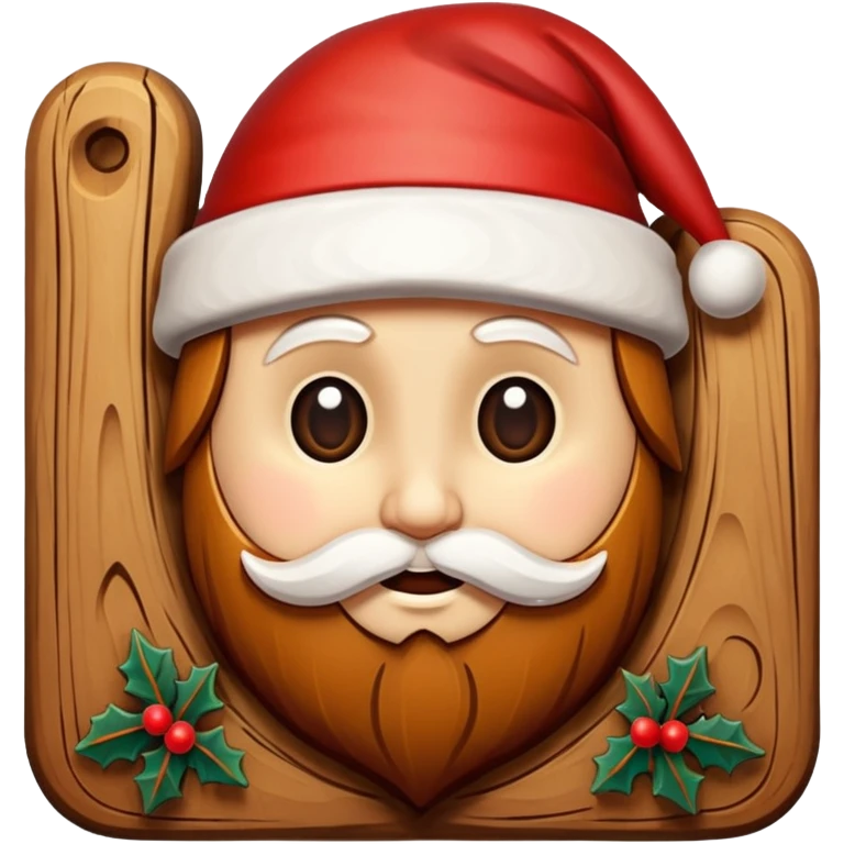 chrismas wood  emoji