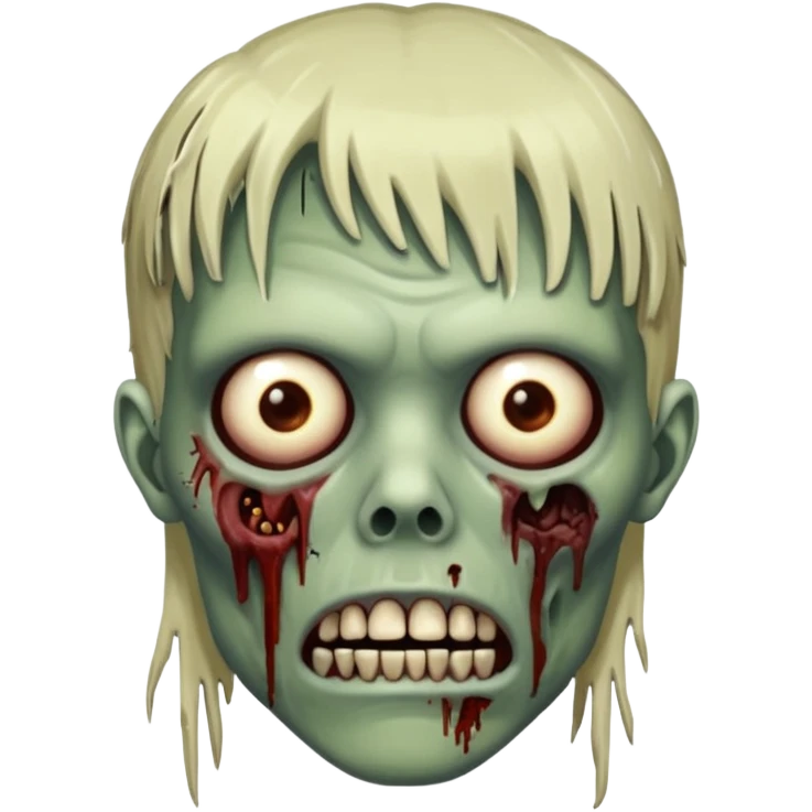 Zombi com franja emoji