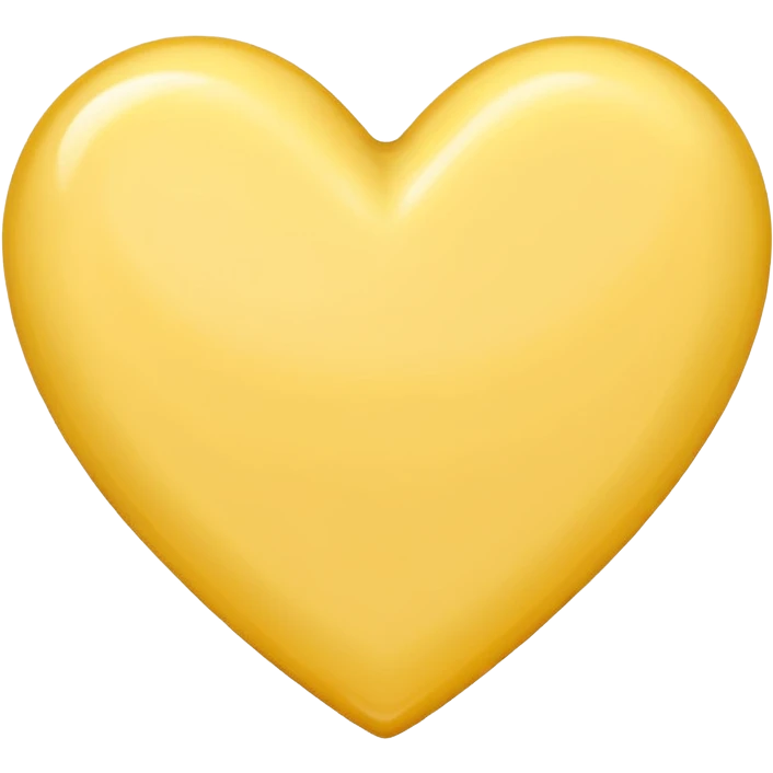 Butter yellow heart emoji