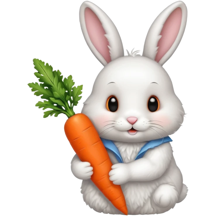 bunny with carrot emoji