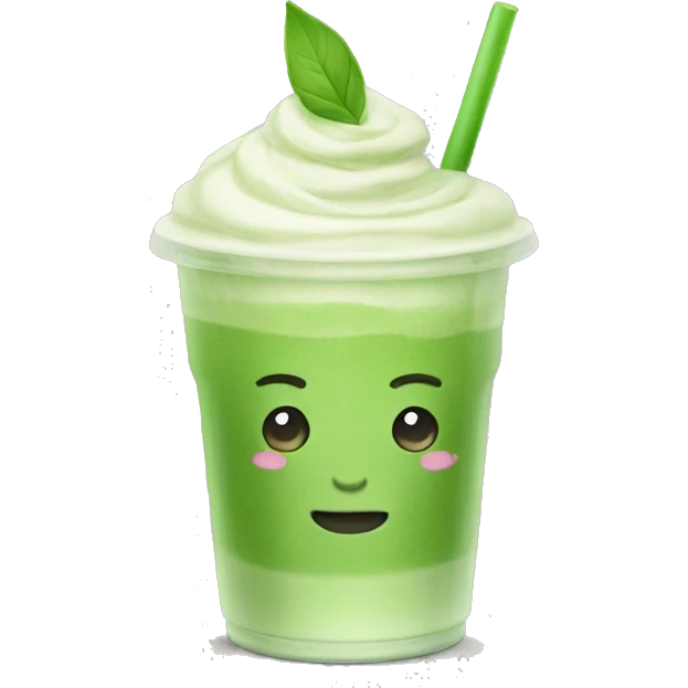 iced matcha latte emoji