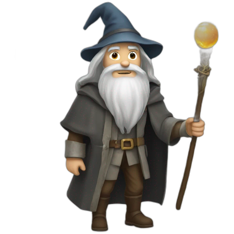 Dumbledor qui lance un stupefix emoji