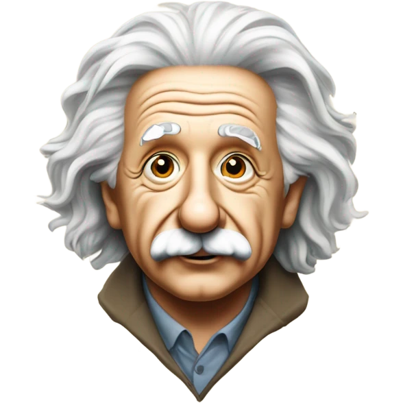 Einstein with math symbols emoji
