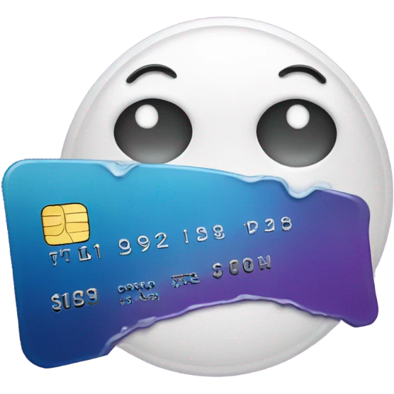 Crying credit card emoji