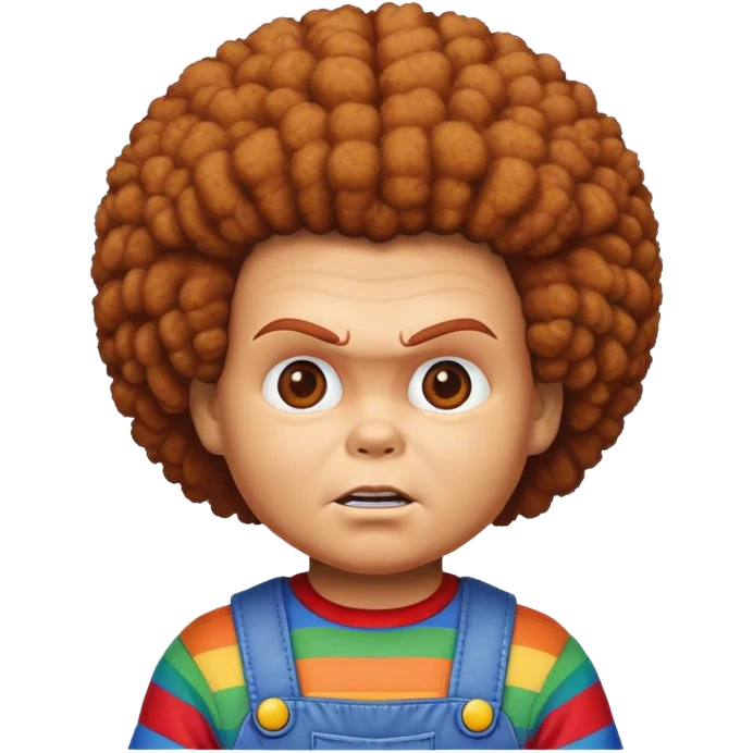 chucky with afro  emoji