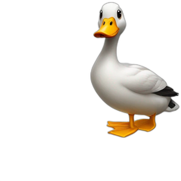 Un caneton sur une canard emoji