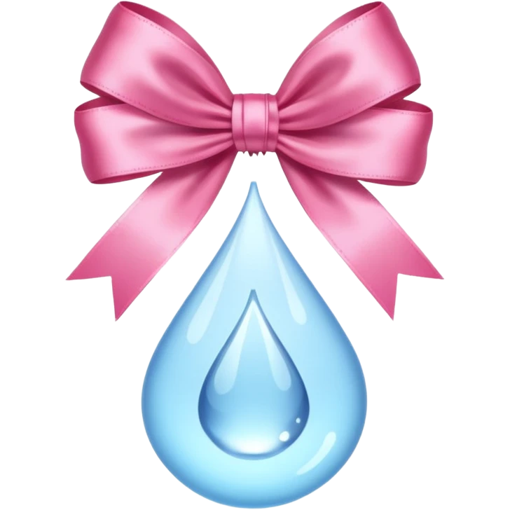 Water Pink Bow emoji