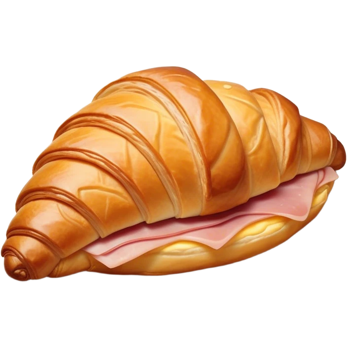 Ham and cheese croissant  emoji