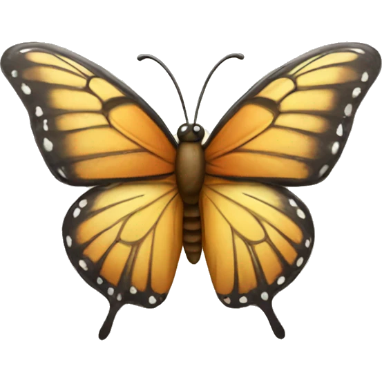 Butterfly smiling emoji