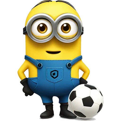 Minion play soccer emoji