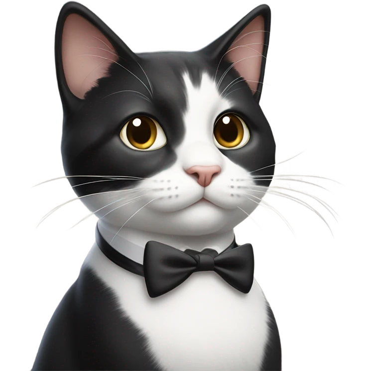 Tuxedo cat emoji