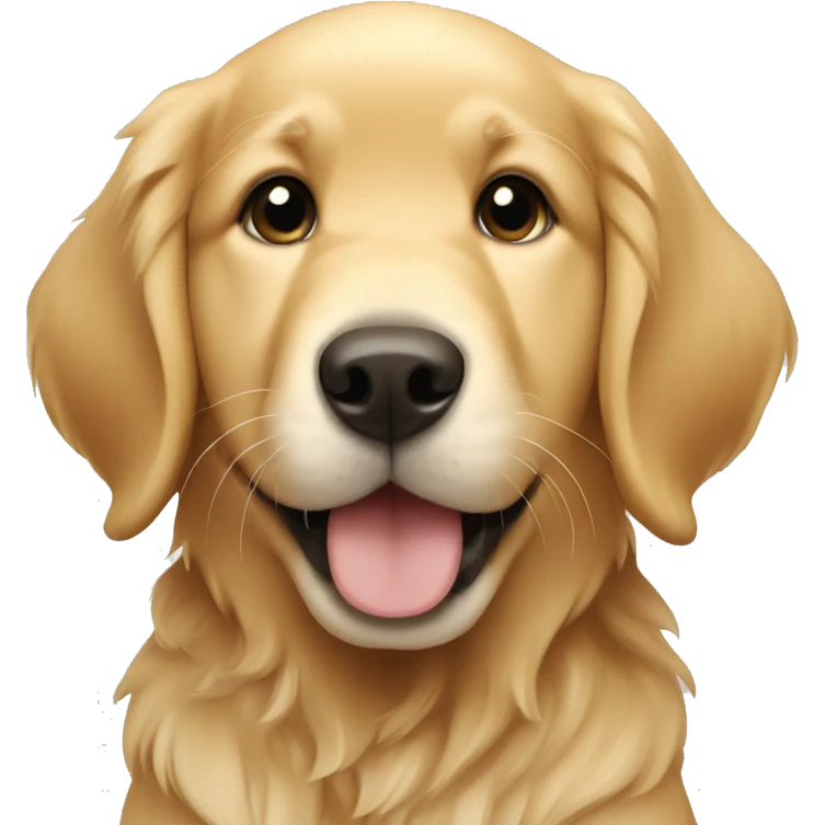 Golden retriever puppy emoji