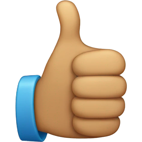 shows thumbs up emoji