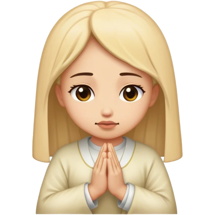 Female praying emoji