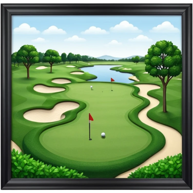 golf course emoji