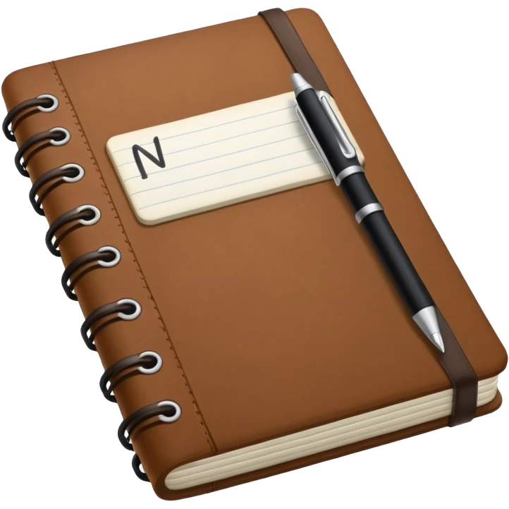 a notebook that says "NotebookLM" on it emoji