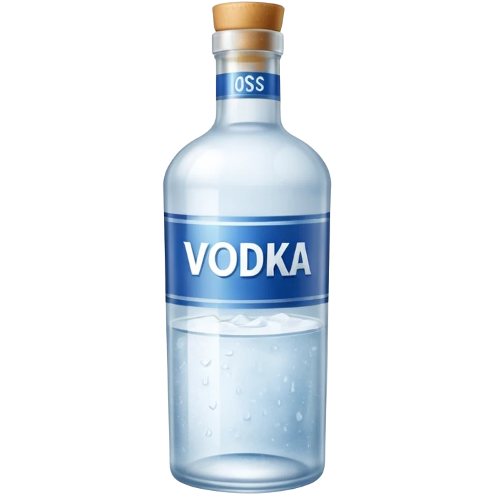 Bouteille de vodka emoji