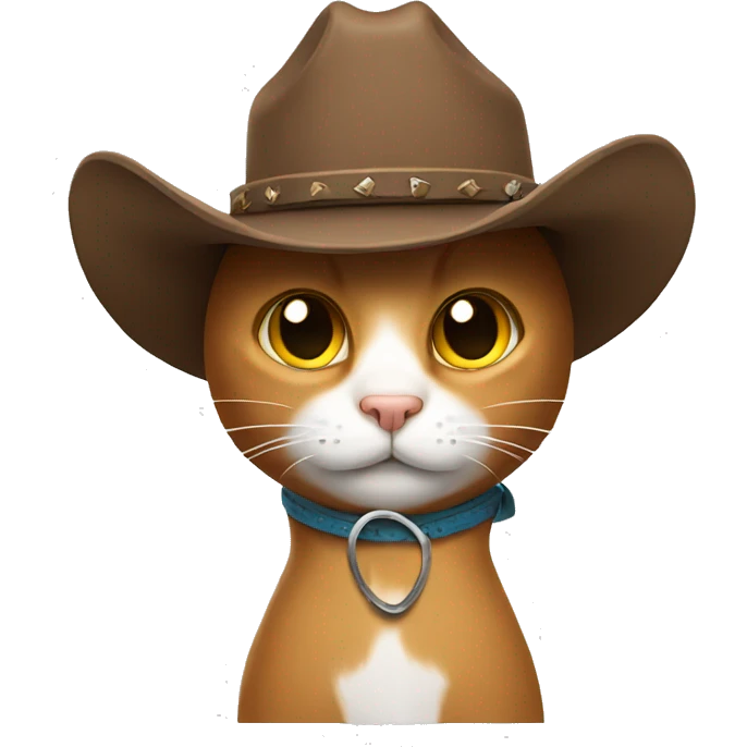 Cat with cowboy hat  emoji