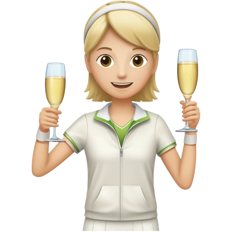 Champagne Tennis  emoji