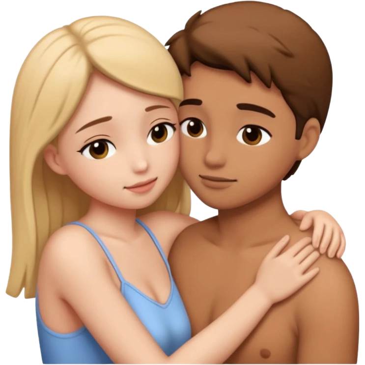 intimate moment between lovers emoji