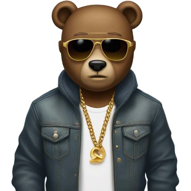 kanye west bear emoji