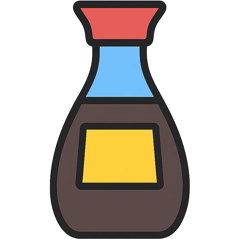 soy sauce bottle, icon emoji