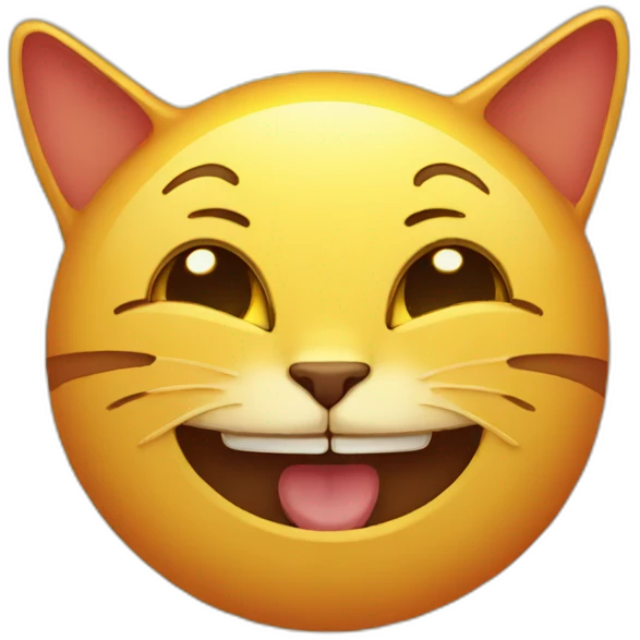 Sun smiling to the cat emoji