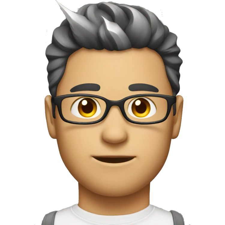 someone stylish with a lightning bolt on the forehead emoji
