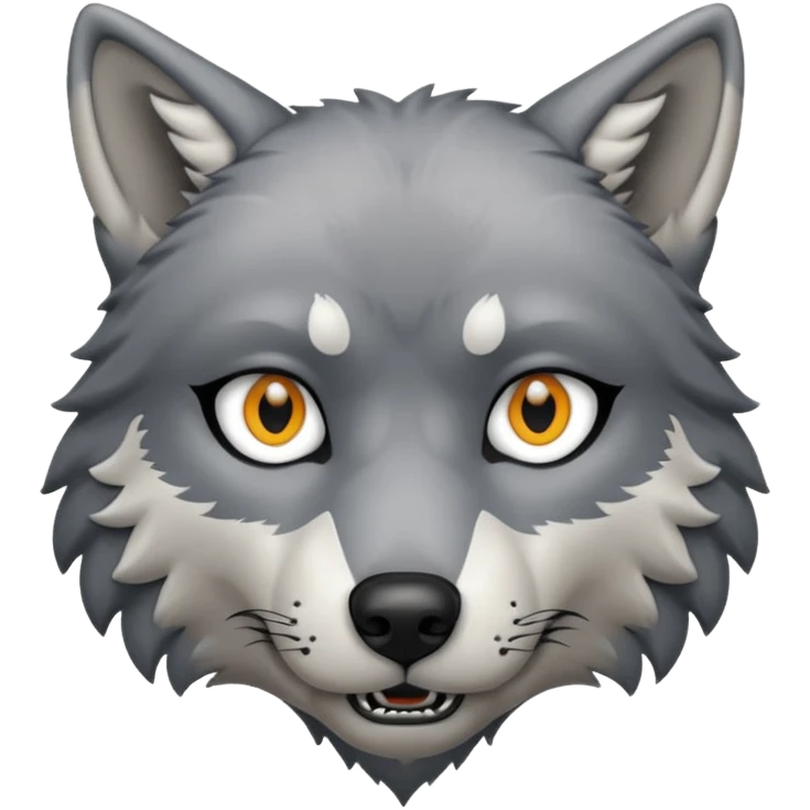 A wolf emoji