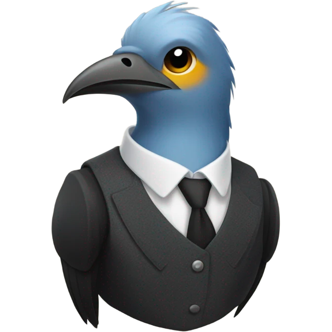 Bird with vest emoji