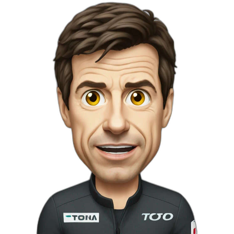 Toto Wolff avec des boutons qui pleure emoji