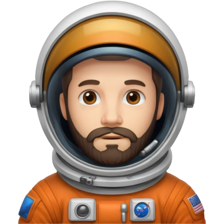 bearded astronout emoji