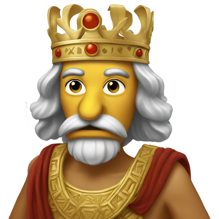 Greek Duck king emoji
