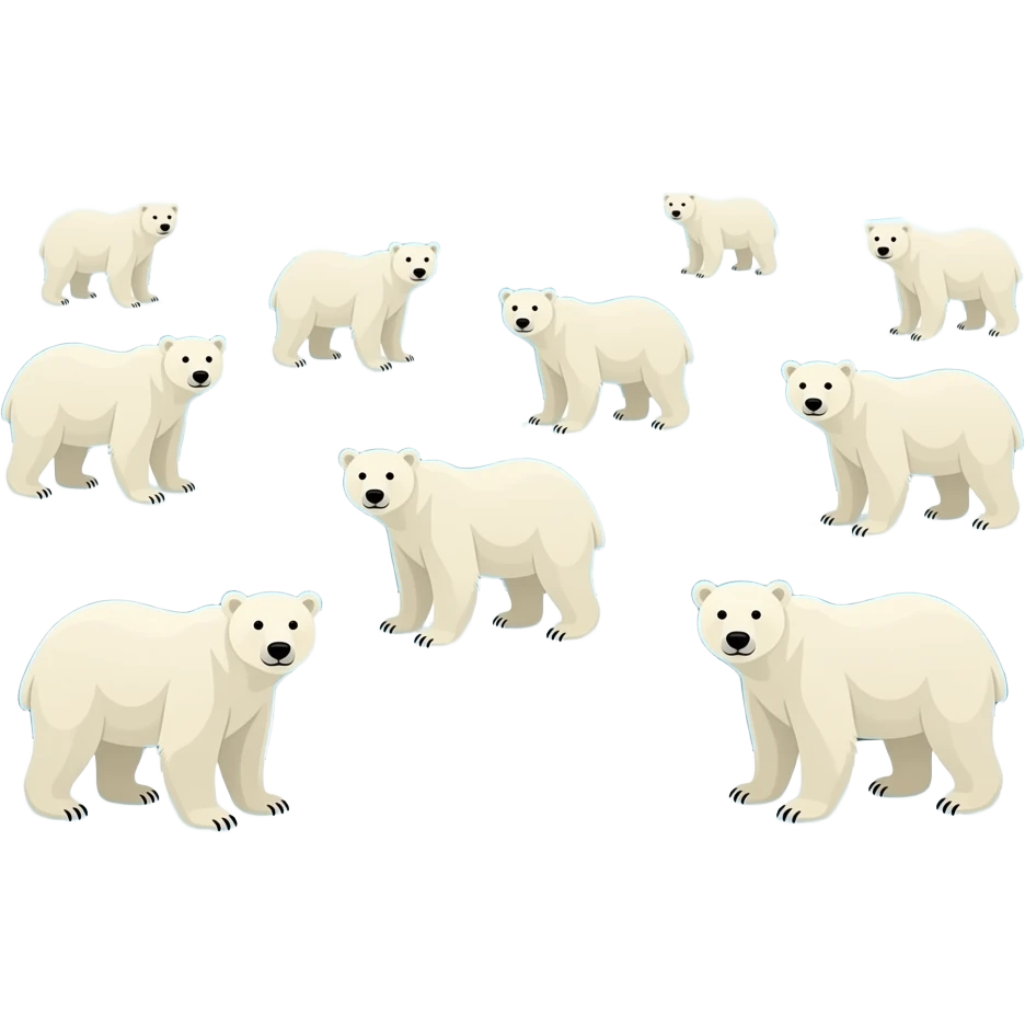 Save the polar bears 67 emoji
